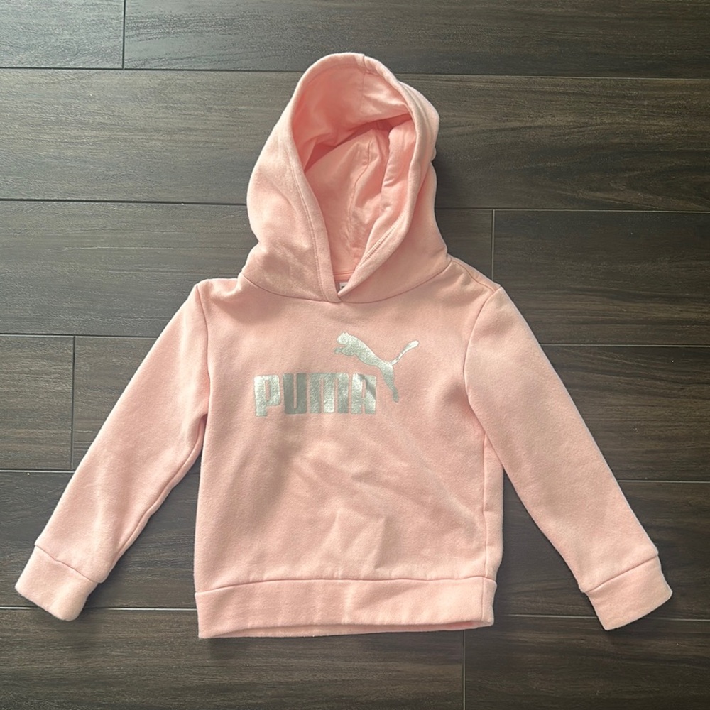 PUMA Kids Pink Hoodie 3/4T